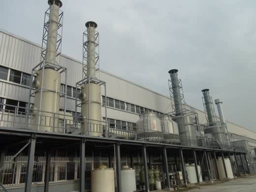 Chrombeschichtung Abgas-System zur Behandlung von Säure- und Alkaliabgasen